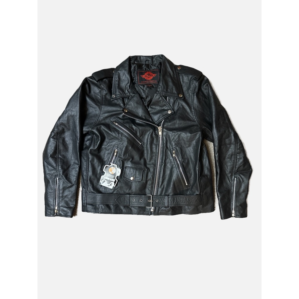Black Leather Biker Jacket